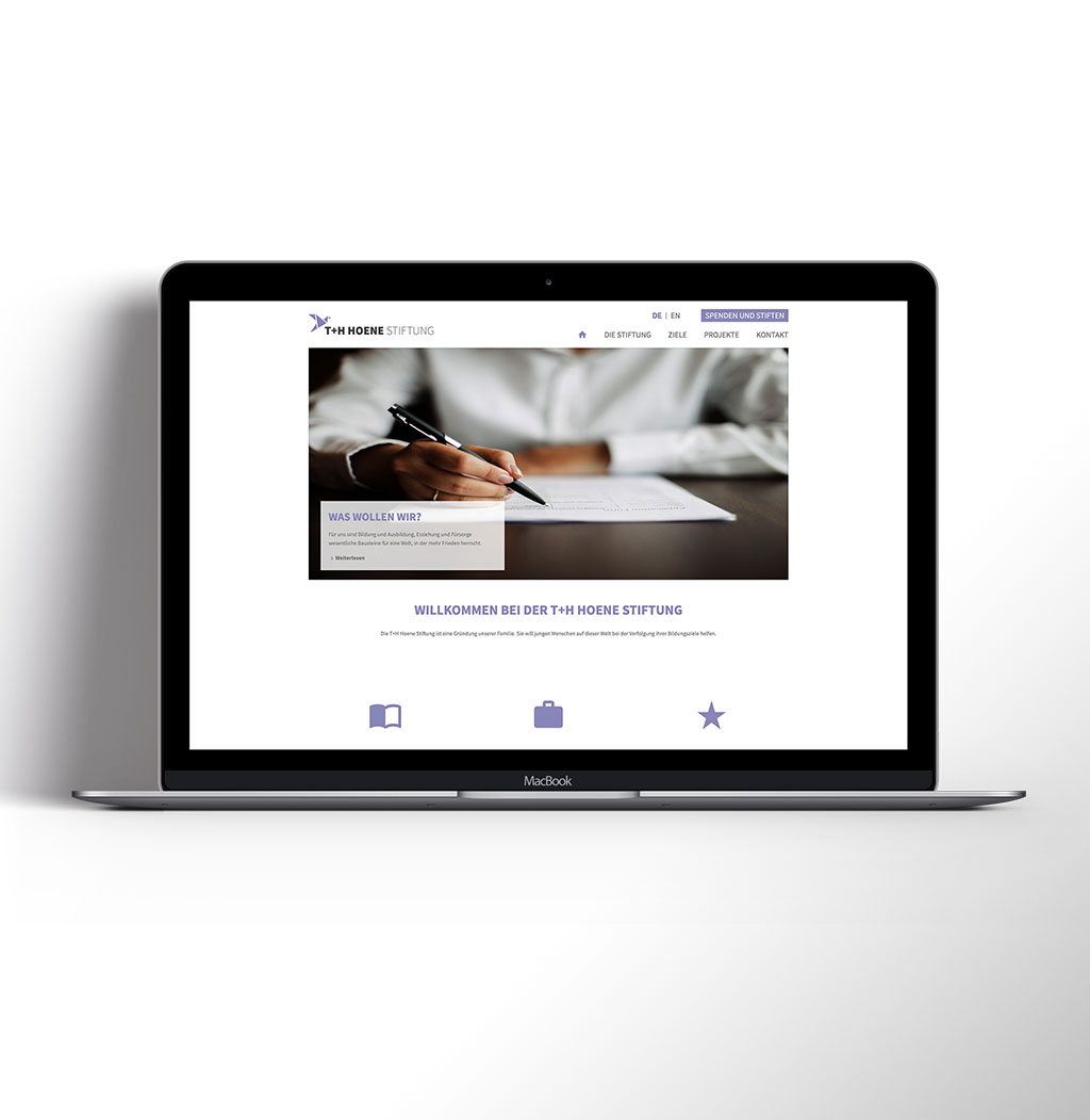 T+H Hoene Stiftung Website