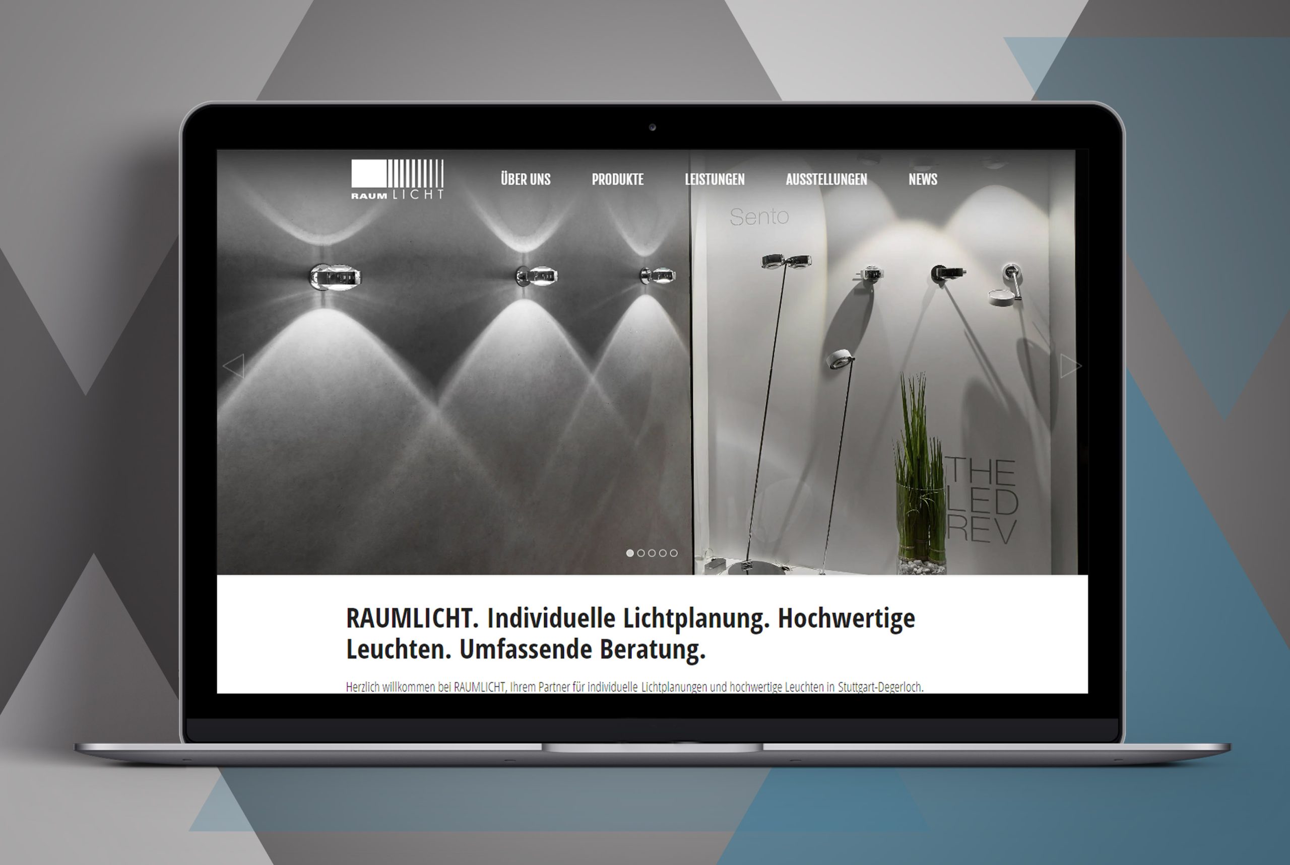 Raumlicht Website Mockup