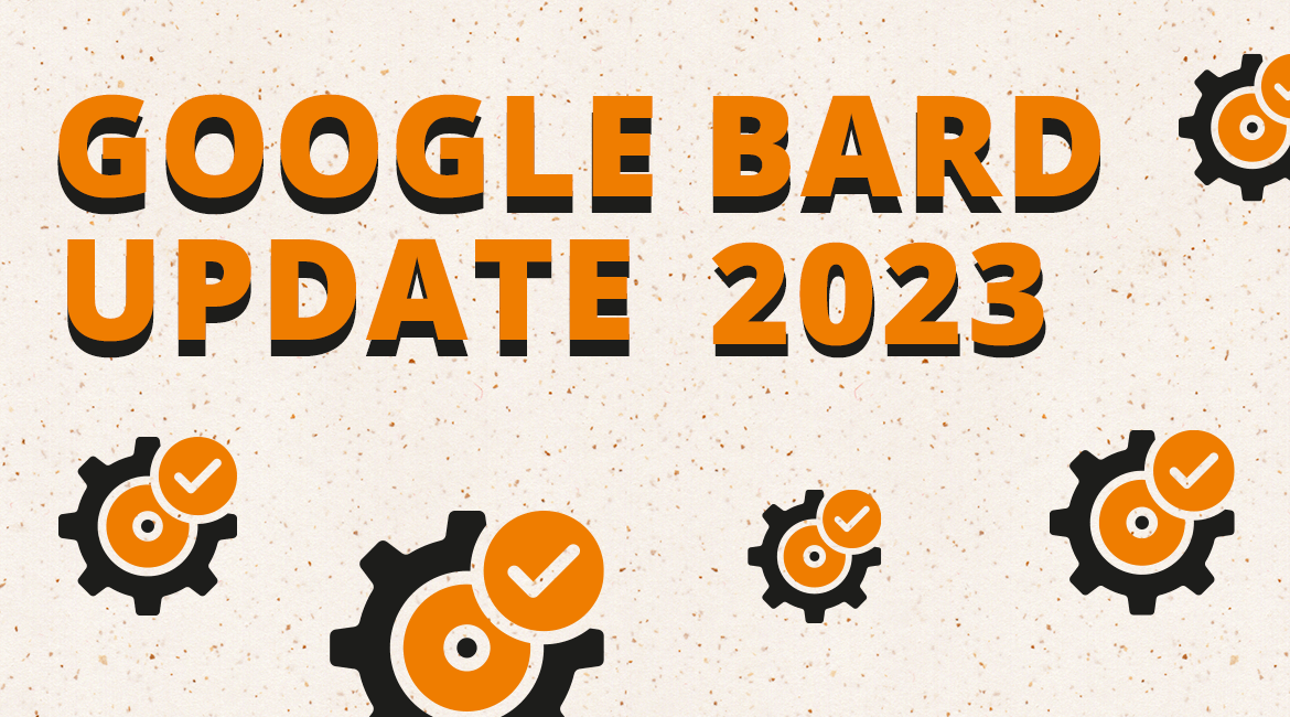 Titelbild mit dem Titel "Google Bard Update 2023"